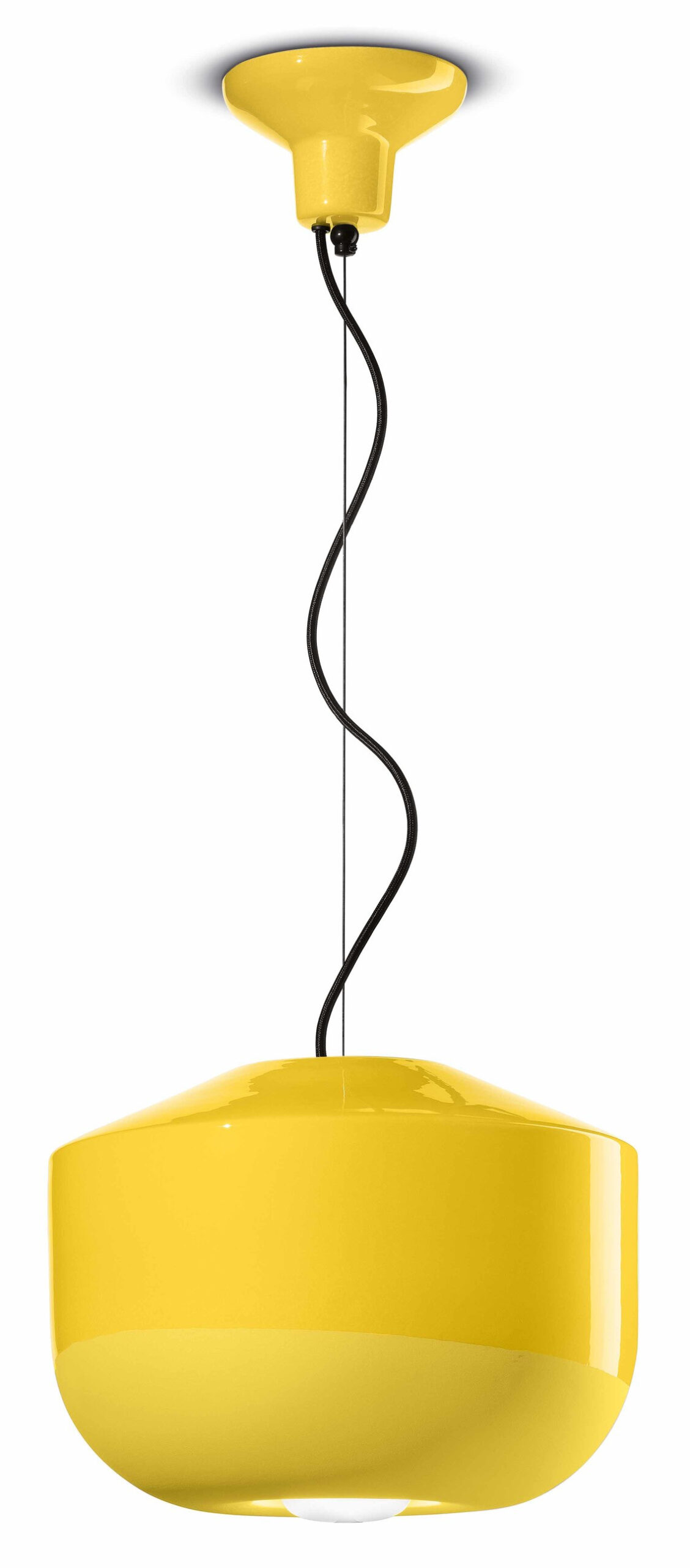 Suspension BELLOTA lanterne Ø24cm ou Ø35cm en céramique contemporaine en 4 coloris par Ferroluce Suspension BELLOTA lanterne Ø24cm ou Ø35cm en céramique contemporaine en 4 coloris par Ferroluce