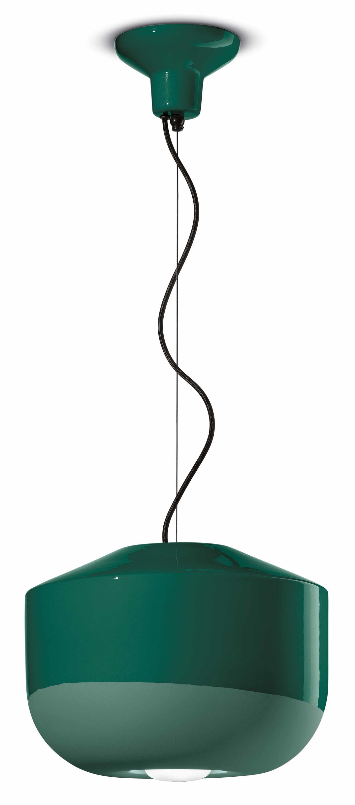 Suspension BELLOTA lanterne Ø24cm ou Ø35cm en céramique contemporaine en 4 coloris par Ferroluce Suspension BELLOTA lanterne Ø24cm ou Ø35cm en céramique contemporaine en 4 coloris par Ferroluce