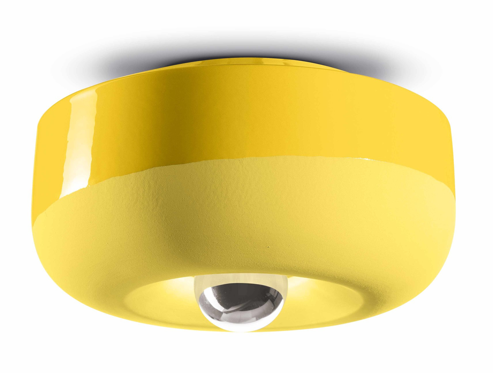 Plafonnier/applique BELLOTA rond Ø27,5cm en céramique contemporaine en 4 coloris par Ferroluce