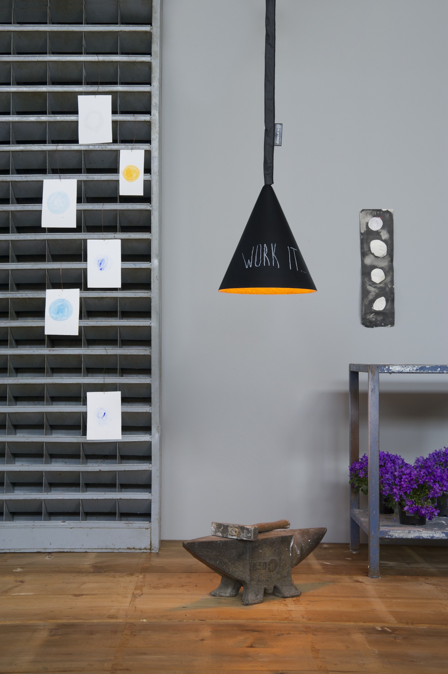Suspension contemporaine Jazz lavagna avec effet tableau noir personnalisable Suspension contemporaine Jazz lavagna avec effet tableau noir personnalisable