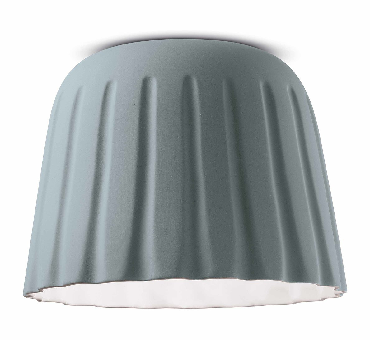Plafonnier MADAME GRÈS Ø40cm en céramique plissée 2 tailles et 4 coloris par Ferroluce Plafonnier MADAME GRÈS Ø40cm en céramique plissée 2 tailles et 4 coloris par Ferroluce
