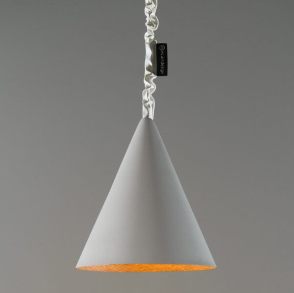 Suspension contemporaine Jazz cemento avec effet béton
