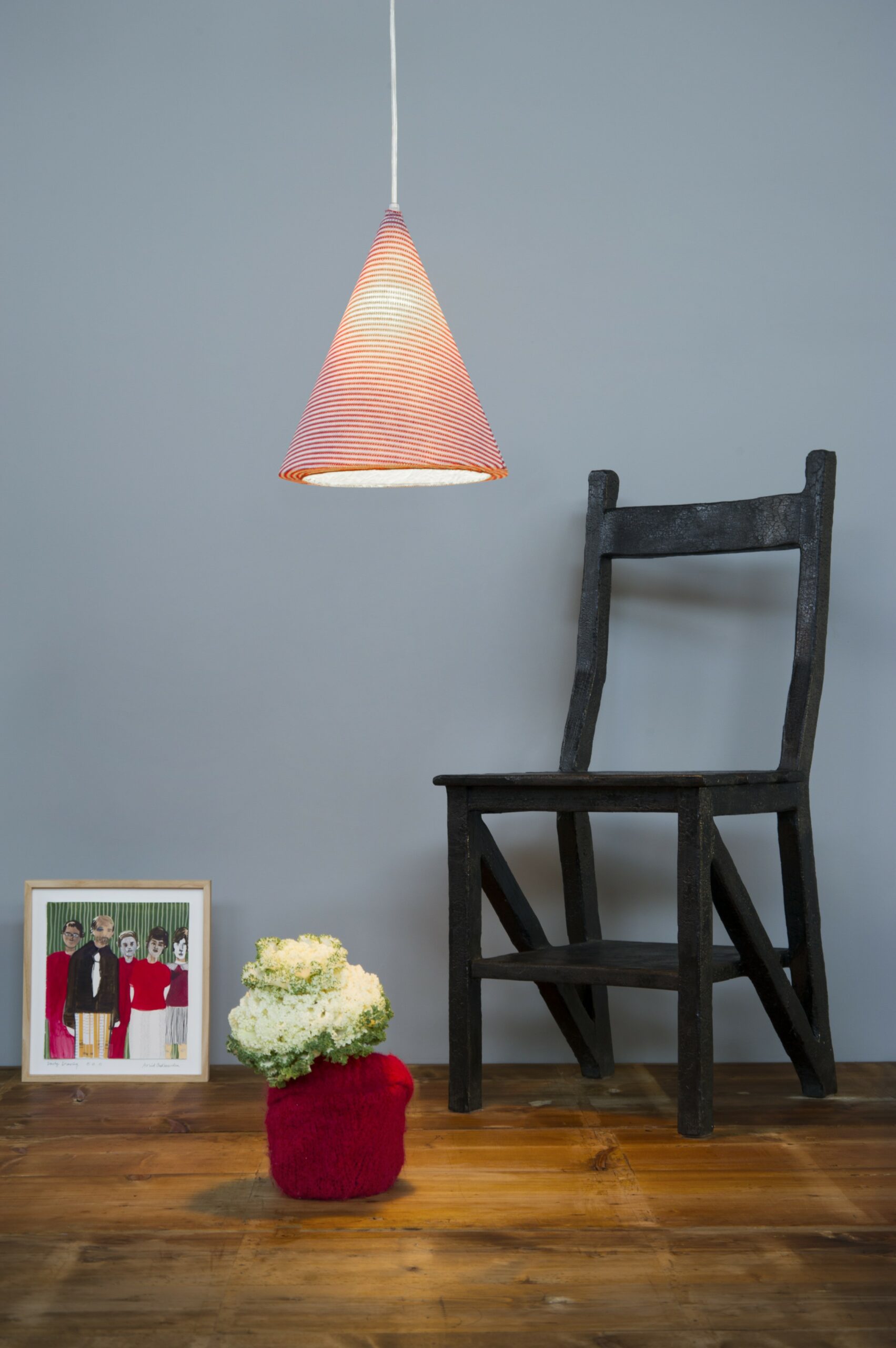 Suspension contemporaine Jazz stripe en laine au design moderne et original