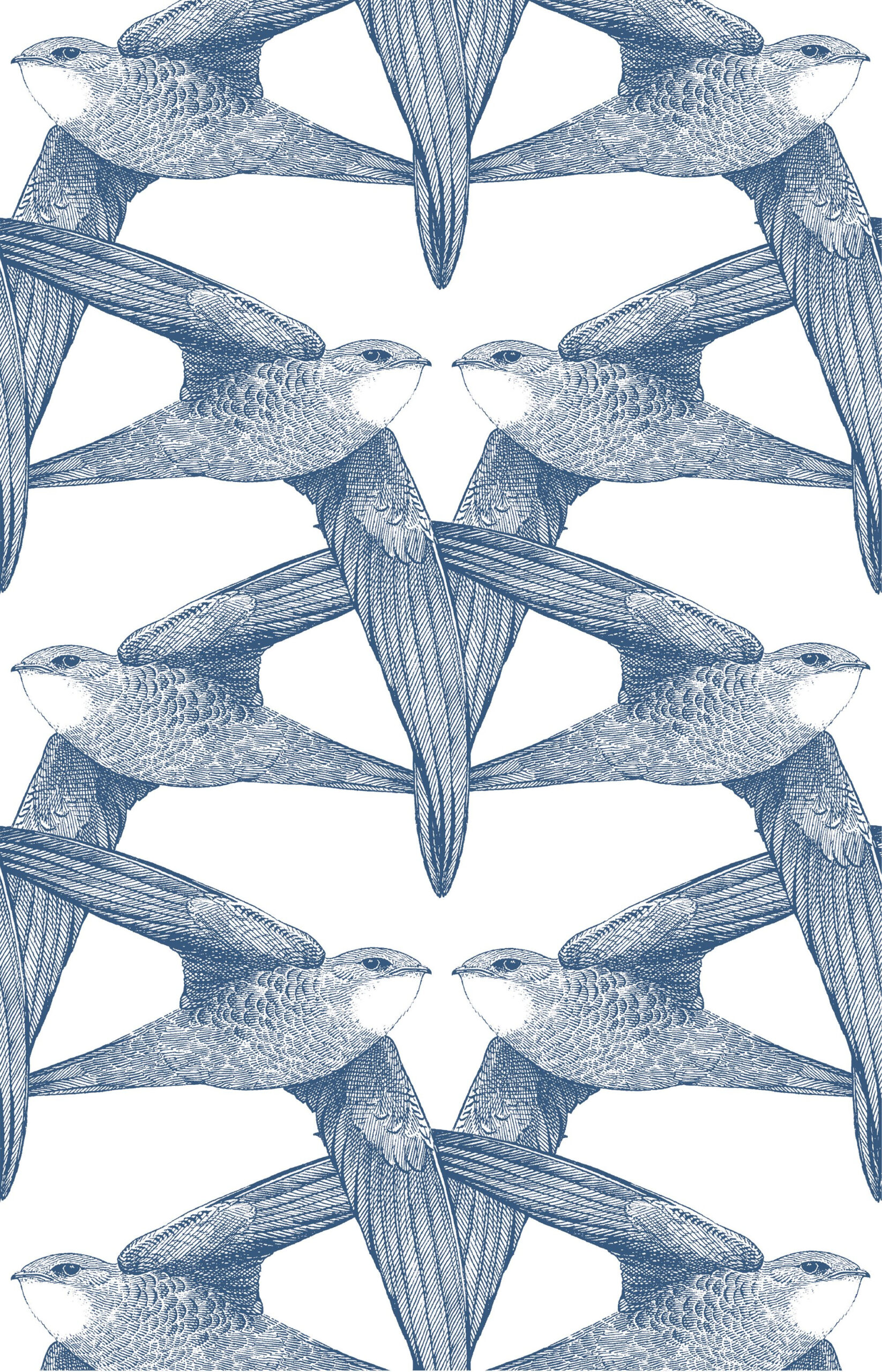 Papier peint design intissé White Birds - grands oiseaux prêt-à-poser Papier peint design intissé White Birds - grands oiseaux prêt-à-poser