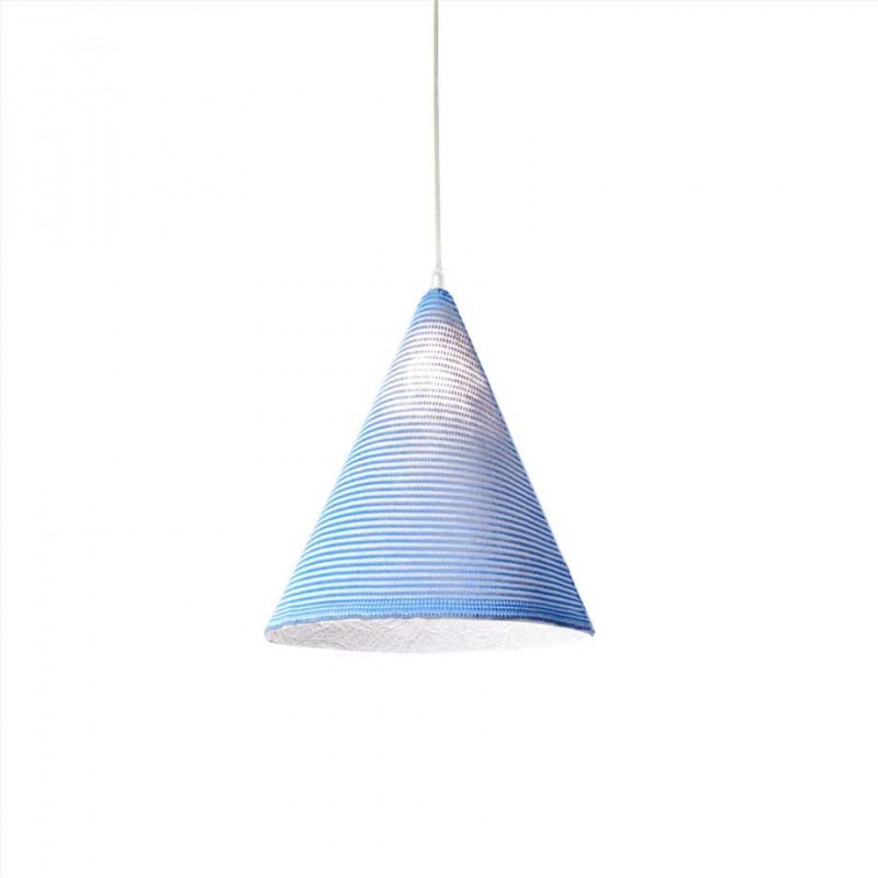 Suspension contemporaine Jazz stripe en laine au design moderne et original Suspension contemporaine Jazz stripe en laine au design moderne et original