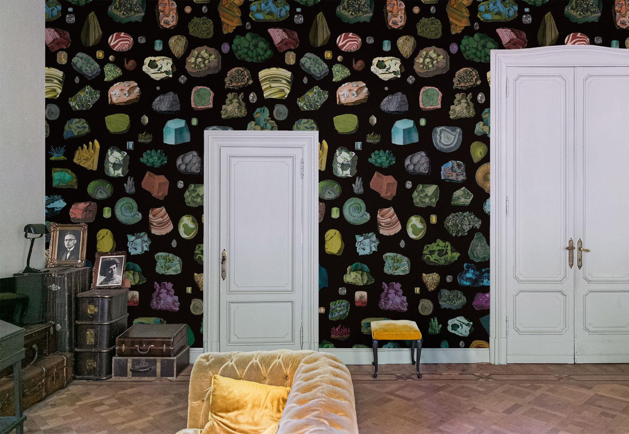 Papier peint design Crystals prêt-à-poser par Bien fait Paris Papier peint design Crystals prêt-à-poser par Bien fait Paris