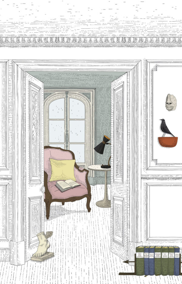 Papier peint design Curious prêt-à-poser par Bien fait Paris