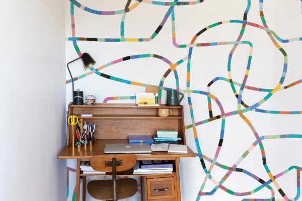Papier peint design Asana prêt-à-poser par Bien fait Paris