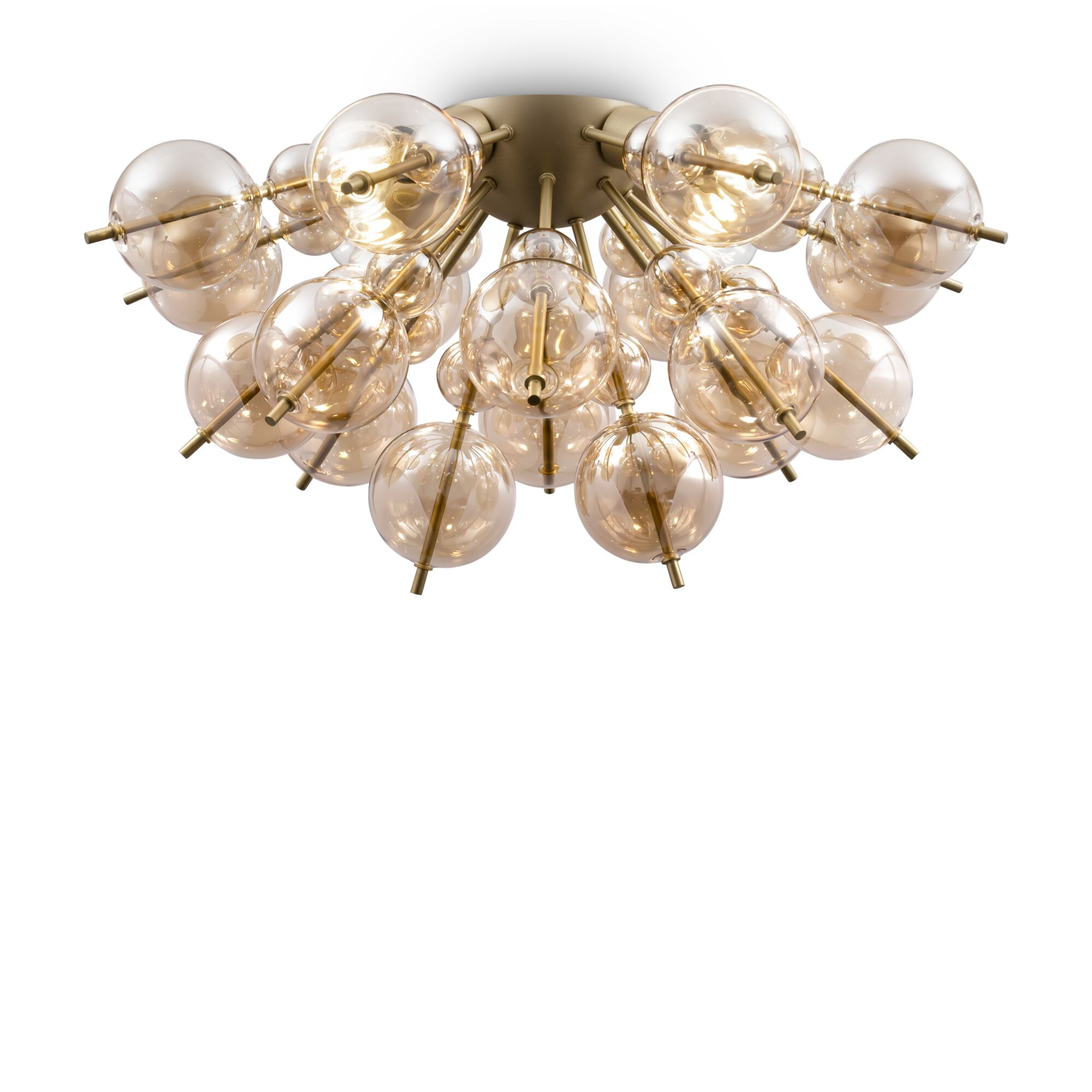 Plafonnier Bolla en métal et verre au design vintage par Maytoni