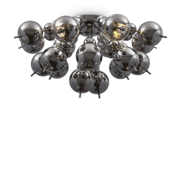 Plafonnier Bolla en métal et verre au design vintage par Maytoni