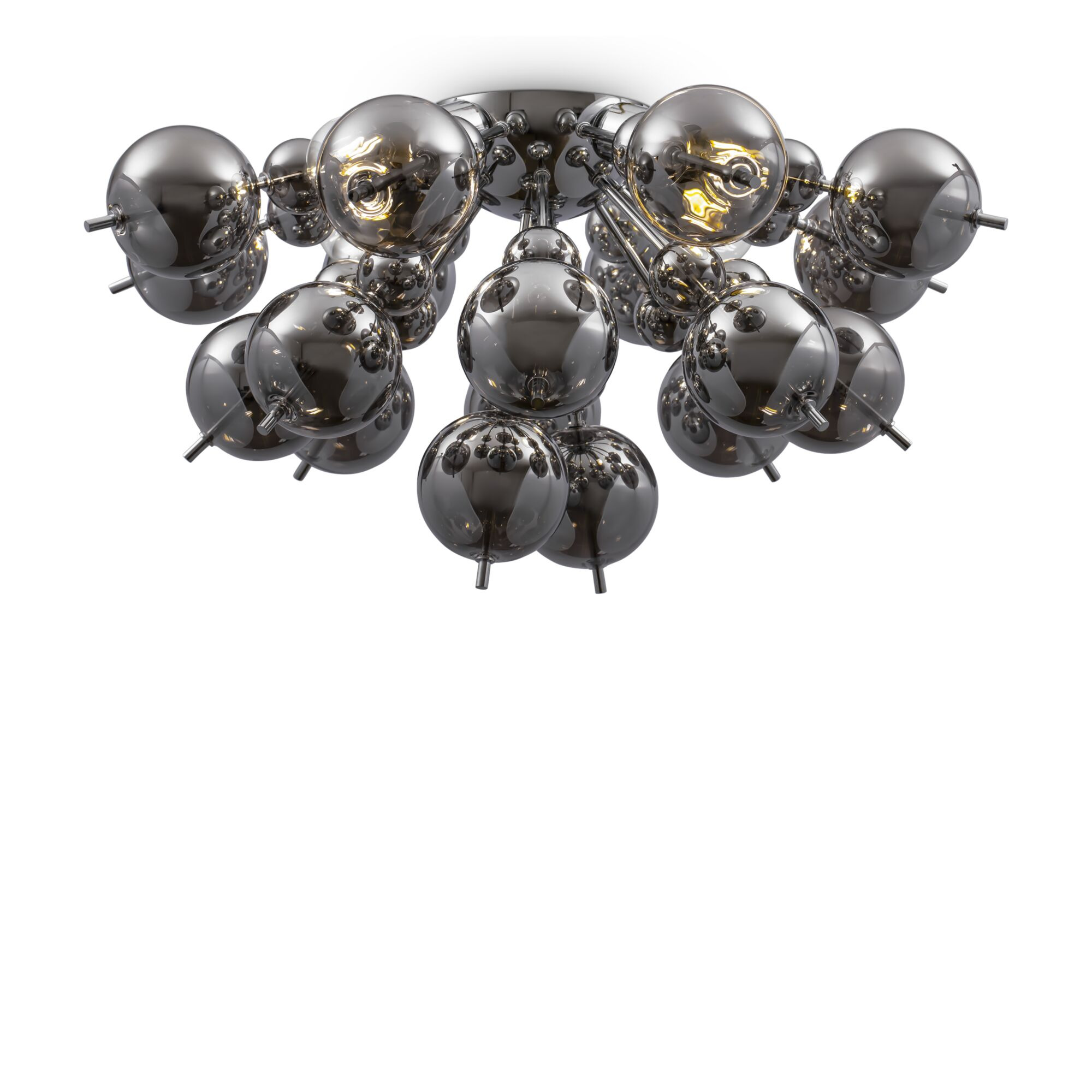 Plafonnier Bolla en métal et verre au design vintage par Maytoni