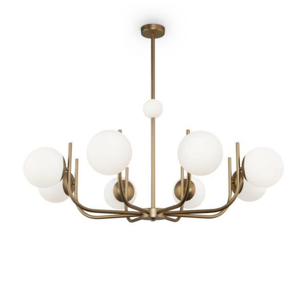 Plafonnier Rendez-vous en métal et verre au design vintage par Maytoni