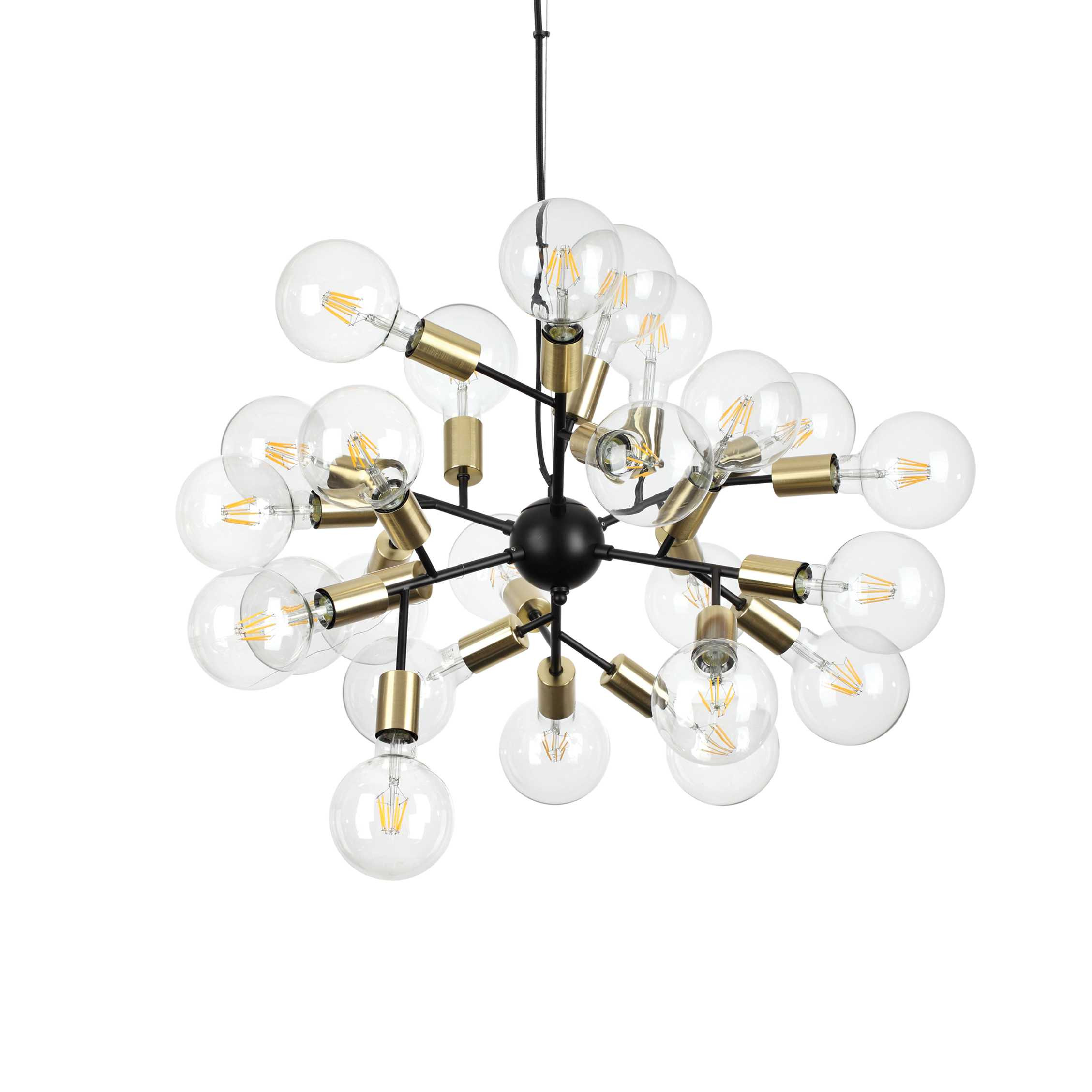 Suspension Brillance avec abat-jour en verre soufflé au design contemporain
