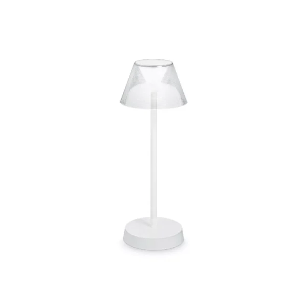 Lampe a poser extérieur Louisa avec batterie rechargeable au design contemporain