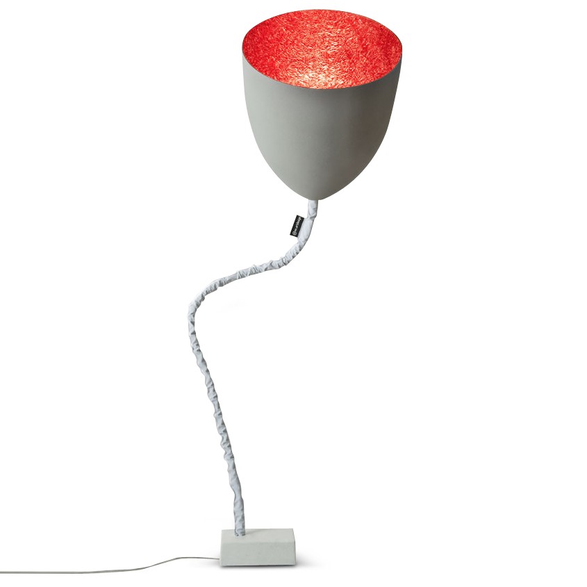 Lampadaire Flower cemento avec effet béton au design moderne Lampadaire Flower cemento avec effet béton au design moderne