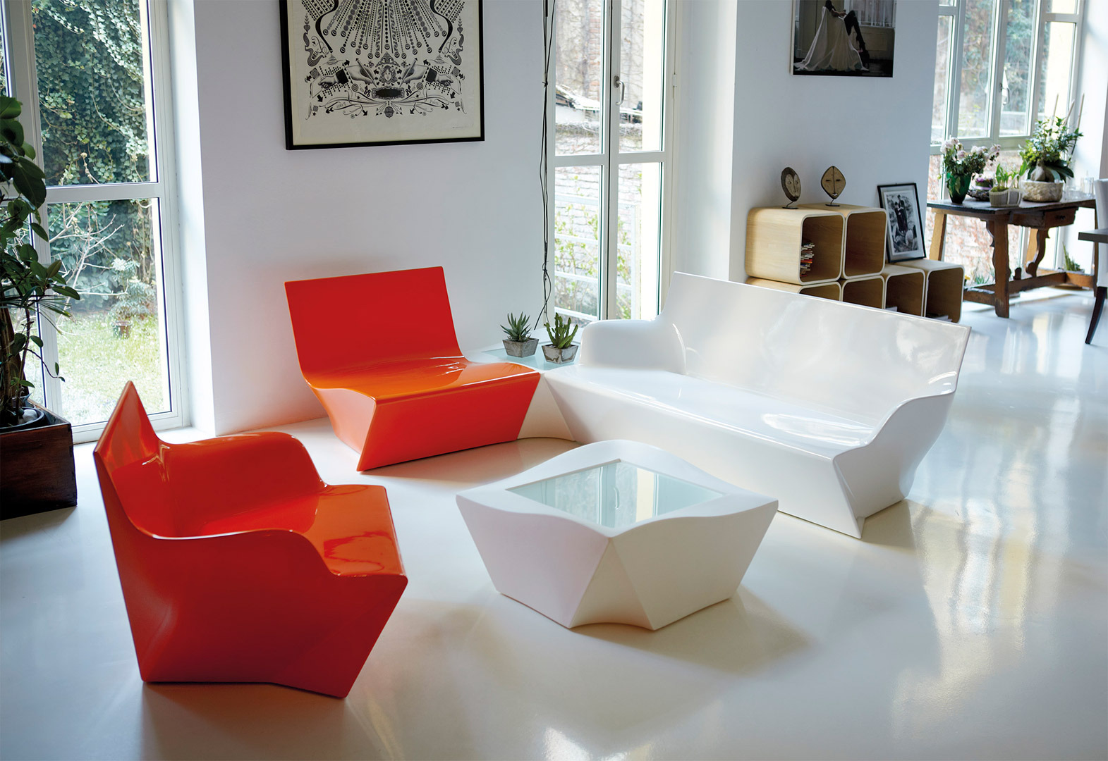 Chaise Kami Ichi en polyéthylène par Marc Sadler x SLIDE Studio
