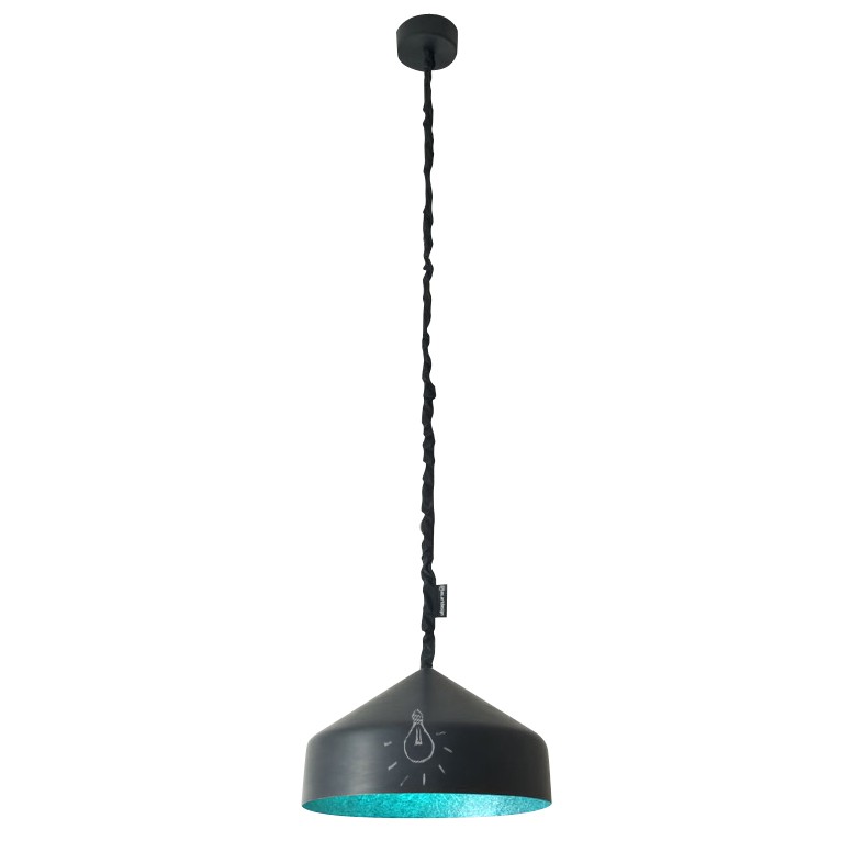 Suspension contemporaine Cyrcus lavagna avec effet tableau noir personnalisable Suspension contemporaine Cyrcus lavagna avec effet tableau noir personnalisable