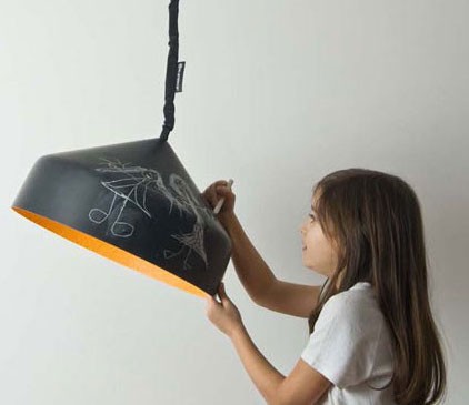 Suspension contemporaine Cyrcus lavagna avec effet tableau noir personnalisable Suspension contemporaine Cyrcus lavagna avec effet tableau noir personnalisable