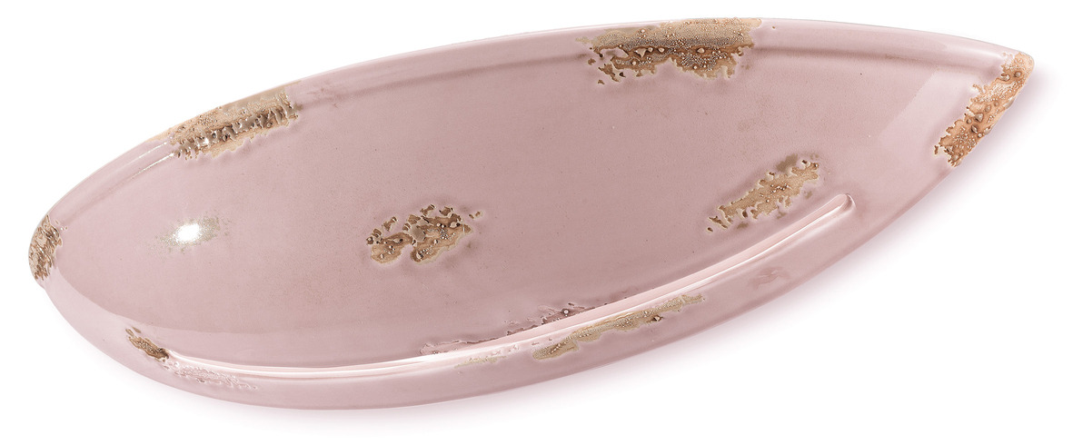 Applique Vintage en forme de vasque en céramique vernie effet vieilli 10 coloris et 2 tailles par Ferroluce