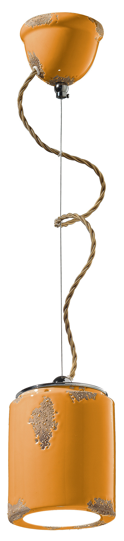 Suspension vintage cylindrique en céramique par Ferroluce Suspension vintage cylindrique en céramique par Ferroluce