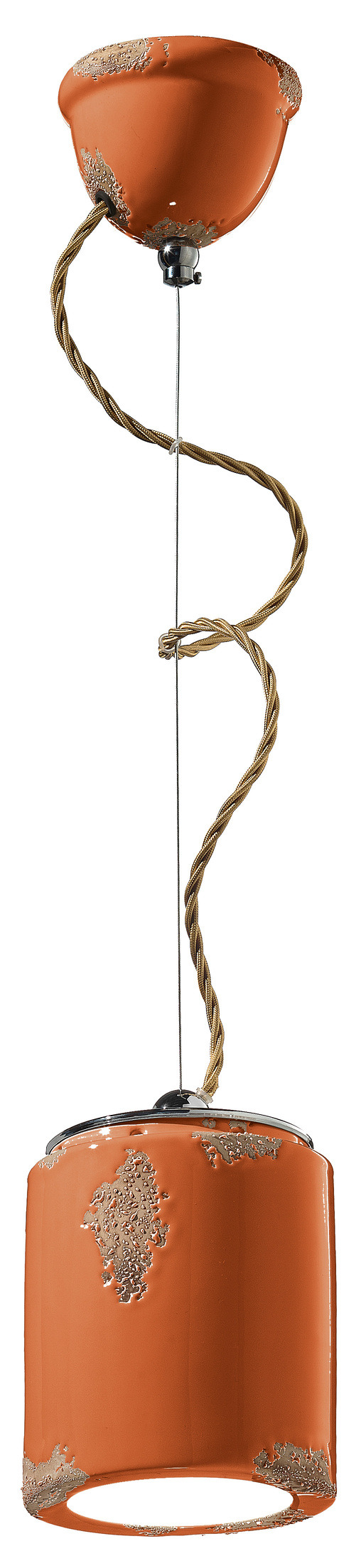 Suspension vintage cylindrique en céramique par Ferroluce Suspension vintage cylindrique en céramique par Ferroluce