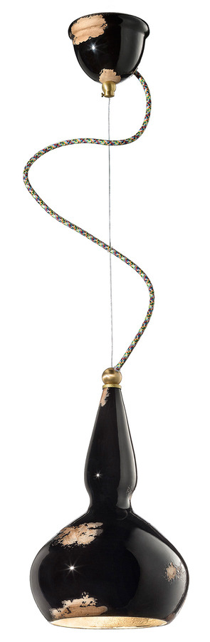 Suspension Vague composée d'une coupole ronde et d'un cone en 15 coloris par Ferroluce
