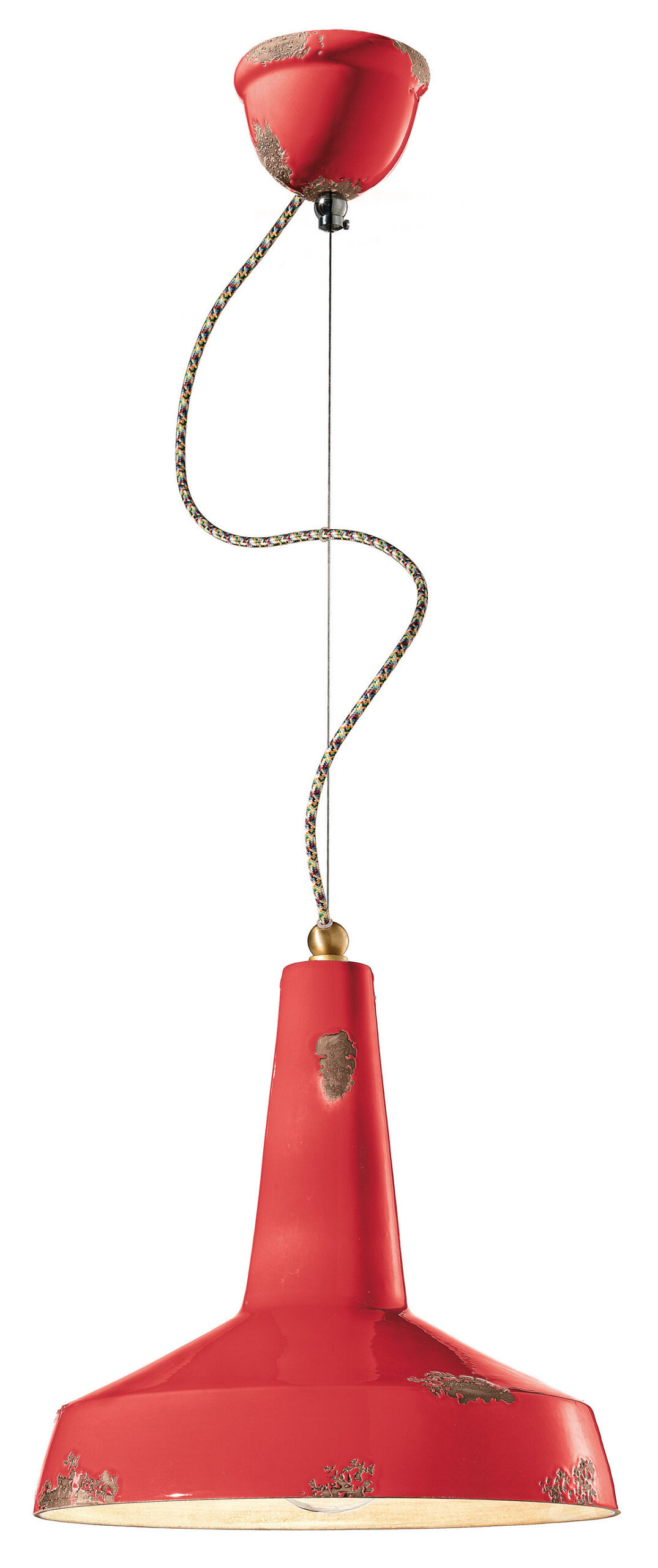 Suspension Vague de style industriel en céramique en 15 coloris par Ferroluce Suspension Vague de style industriel en céramique en 15 coloris par Ferroluce