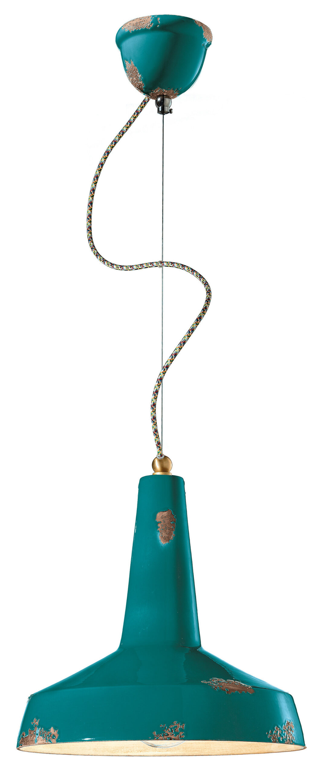 Suspension Vague de style industriel en céramique en 15 coloris par Ferroluce Suspension Vague de style industriel en céramique en 15 coloris par Ferroluce