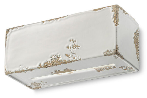 Applique Vague rectangulaire de style rétro en céramique en 15 coloris par Ferroluce