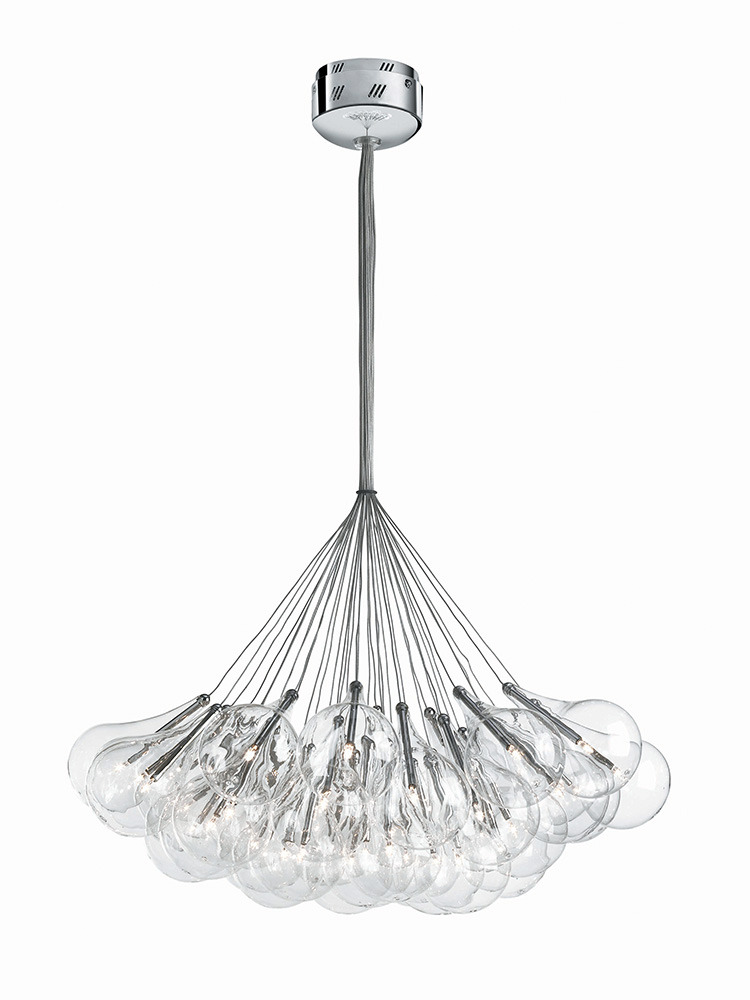Suspension en grappe Drop Led en verre par Cristian Cubiñá x Alma Light Suspension en grappe Drop Led en verre par Cristian Cubiñá x Alma Light