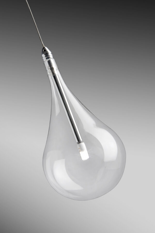 Suspension single Drop Led en verre par Cristian Cubiñá x Alma Light