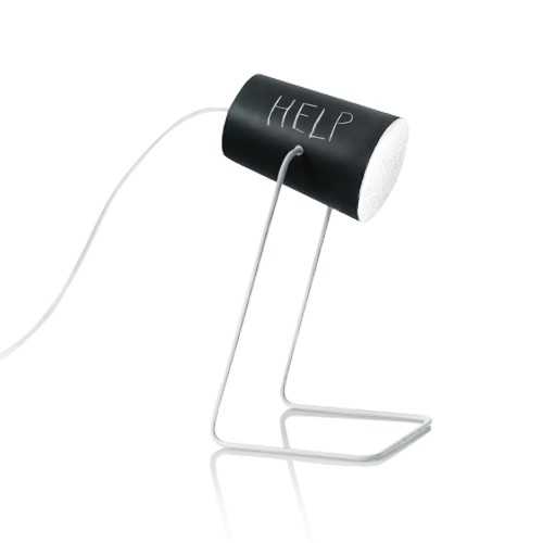 Lampe à poser Paint lavagna avec effet tableau noir personnalisable