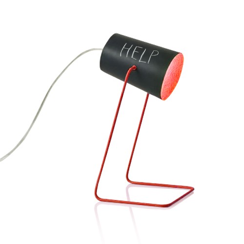 Lampe à poser Paint lavagna avec effet tableau noir personnalisable Lampe à poser Paint lavagna avec effet tableau noir personnalisable