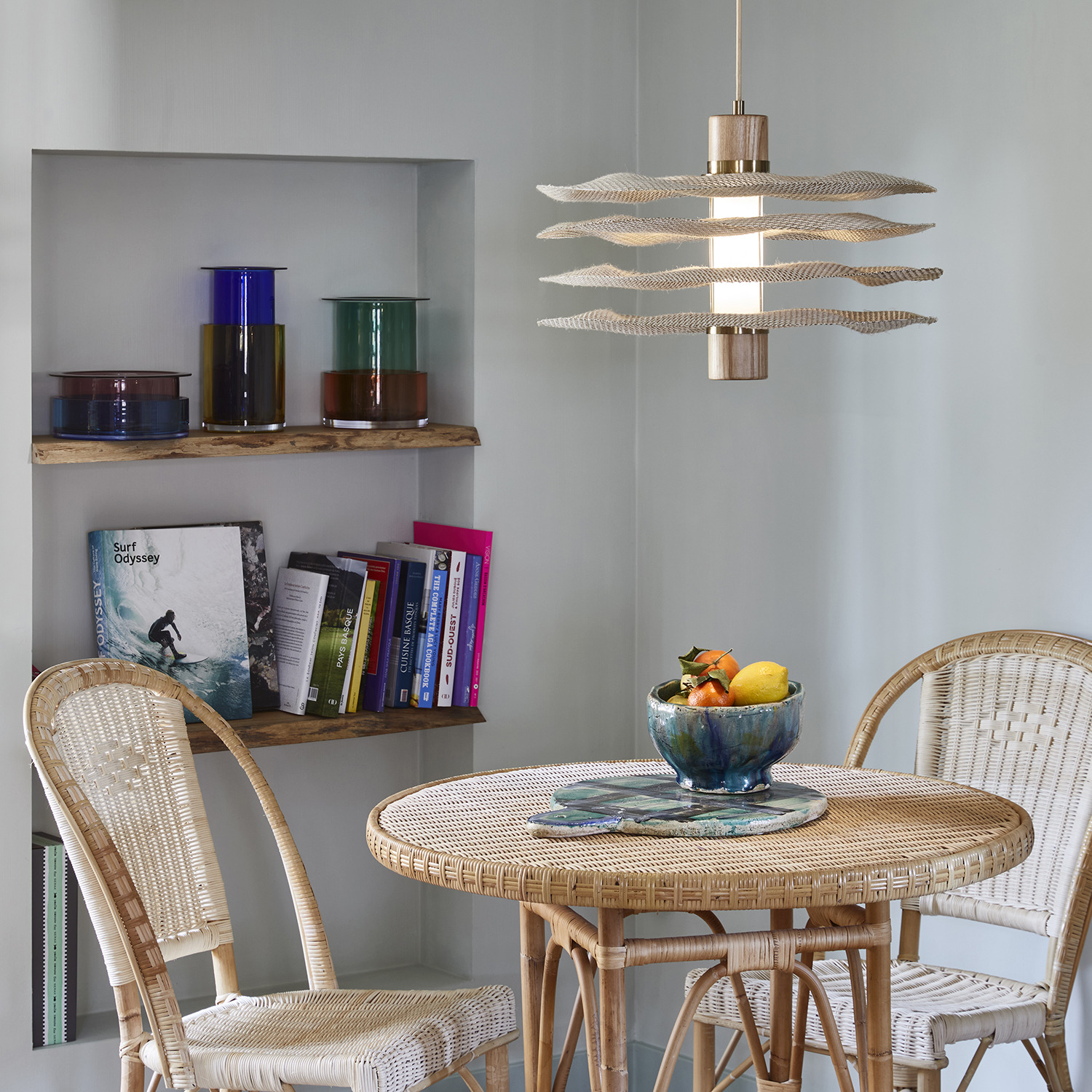 Suspension éco-responsable Rivage 4 abat-jour en matière Varian par Market Set