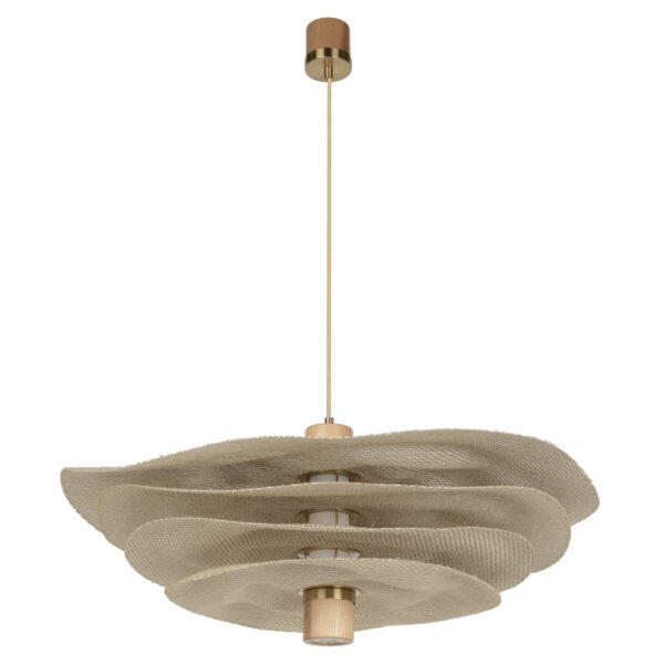 Suspension éco-responsable Rivage 4 abat-jour XL en matière Varian par Market Set