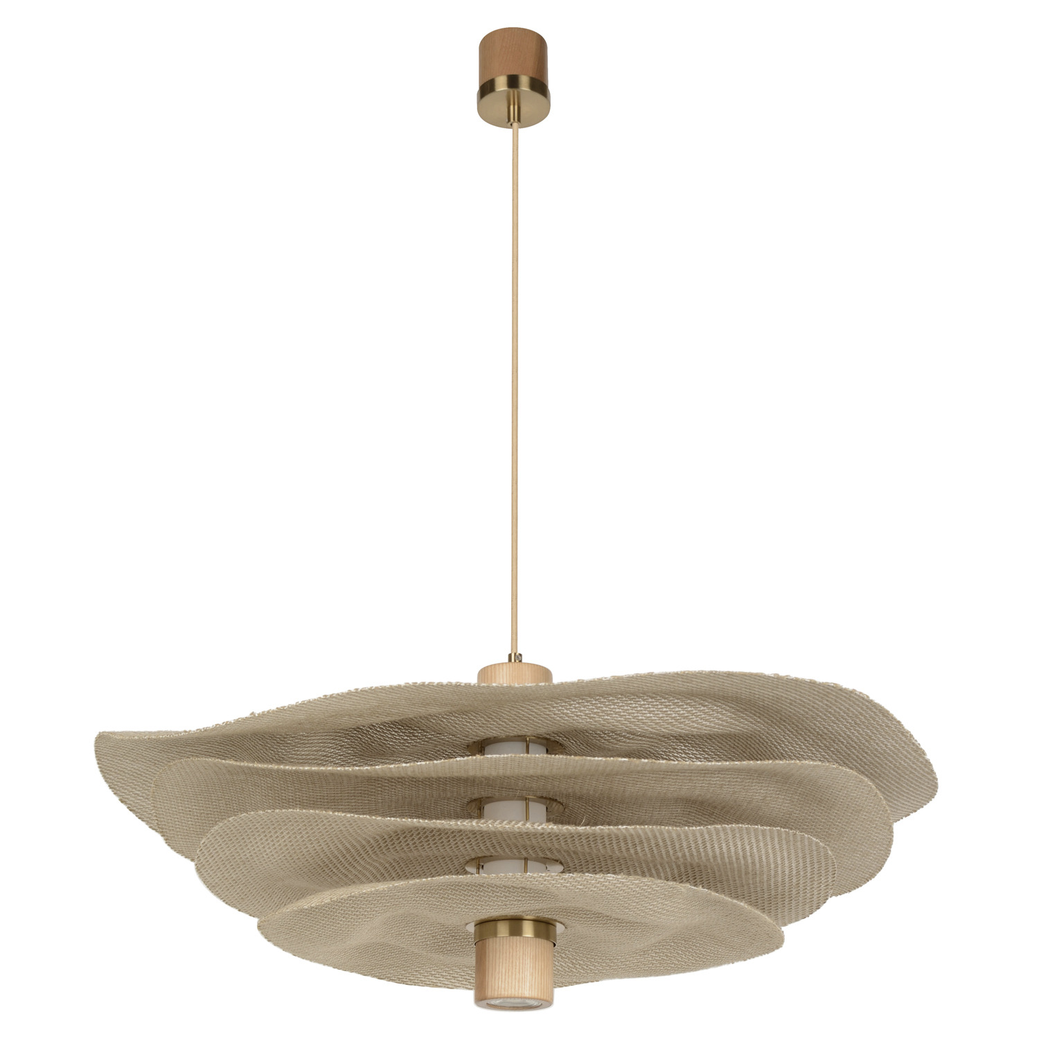 Suspension éco-responsable Rivage 4 abat-jour XL en matière Varian par Market Set