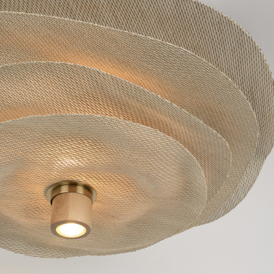 Suspension éco-responsable Rivage 4 abat-jour XL en matière Varian par Market Set Suspension éco-responsable Rivage 4 abat-jour XL en matière Varian par Market Set