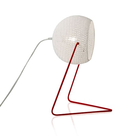 Lampe à poser Trama 1 en laine au design moderne et original