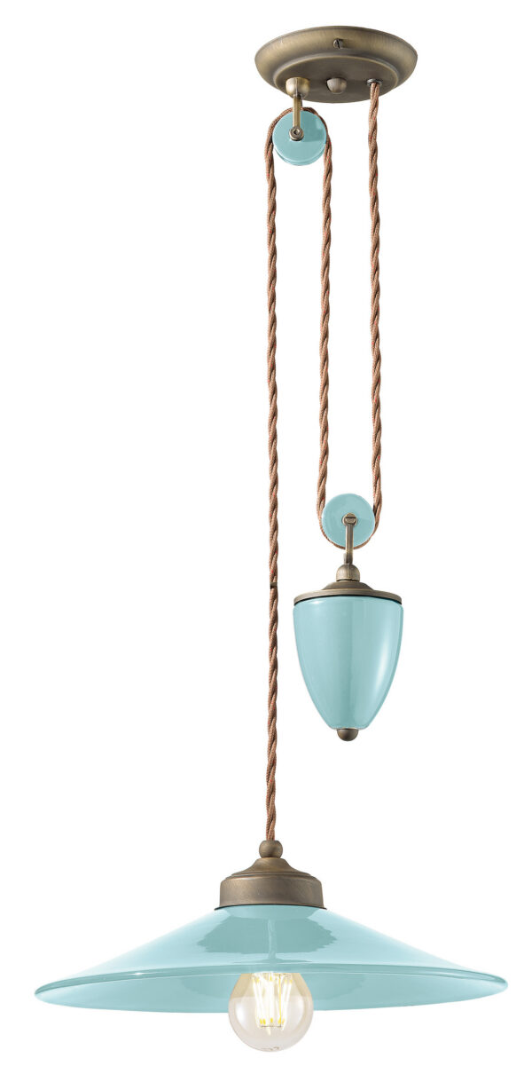 Suspension Colors avec contrepoids en céramique 5 coloris par Ferroluce