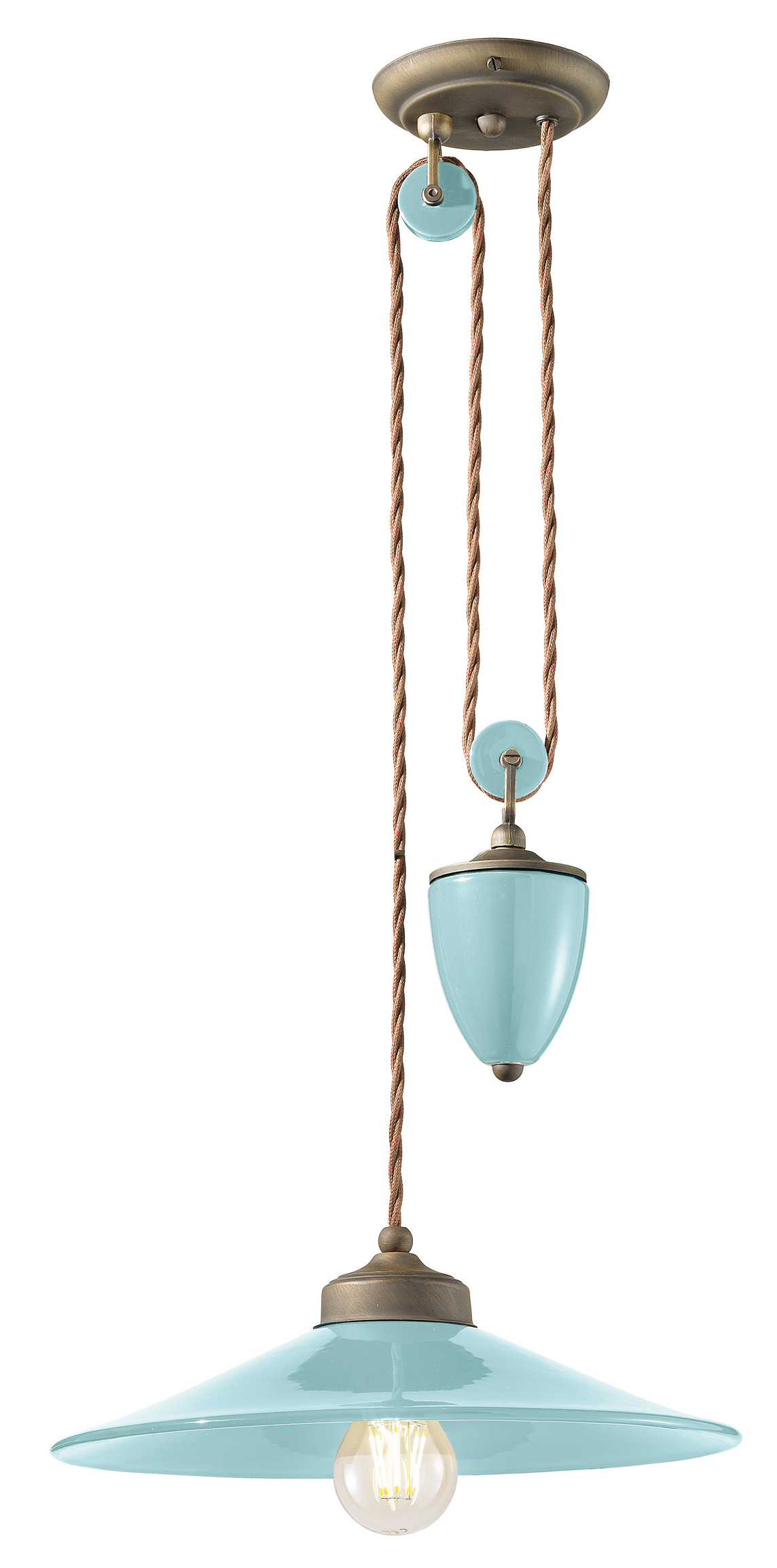 Suspension Colors avec contrepoids en céramique 5 coloris par Ferroluce