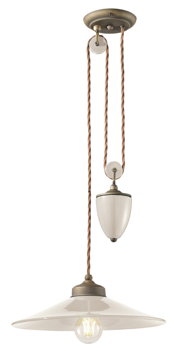 Suspension Colors avec contrepoids en céramique 5 coloris par Ferroluce