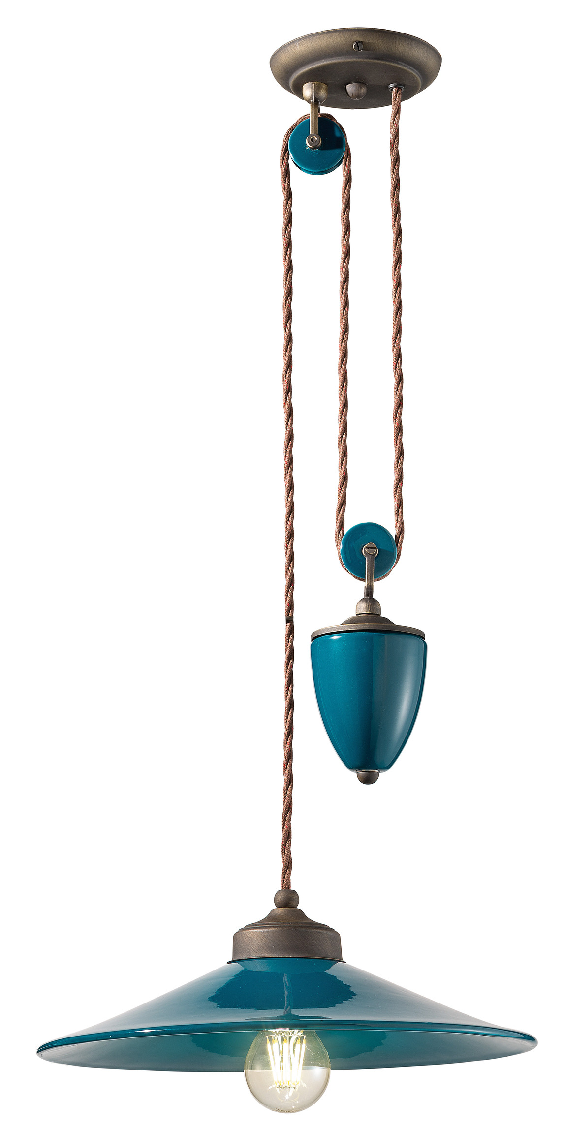 Suspension Colors avec contrepoids en céramique 5 coloris par Ferroluce Suspension Colors avec contrepoids en céramique 5 coloris par Ferroluce