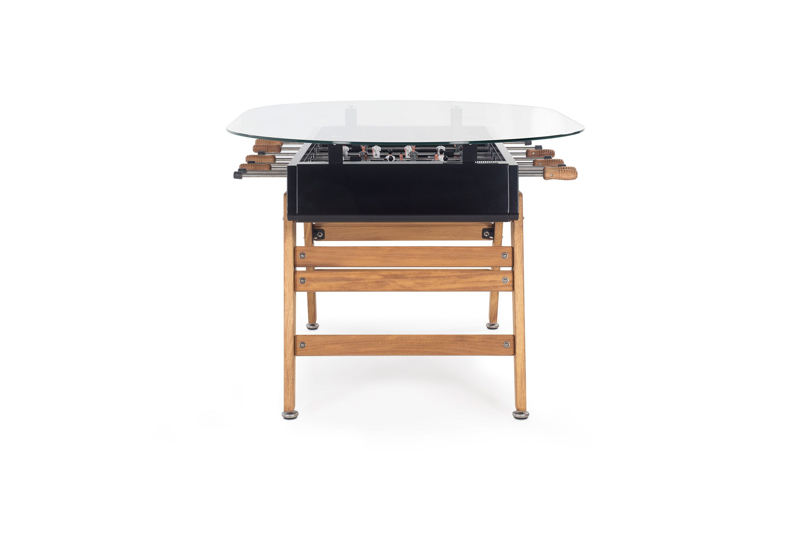 Table Baby foot ovale extérieur RS3 bois par José André et Rafael Rodriguez x RS Barcelona