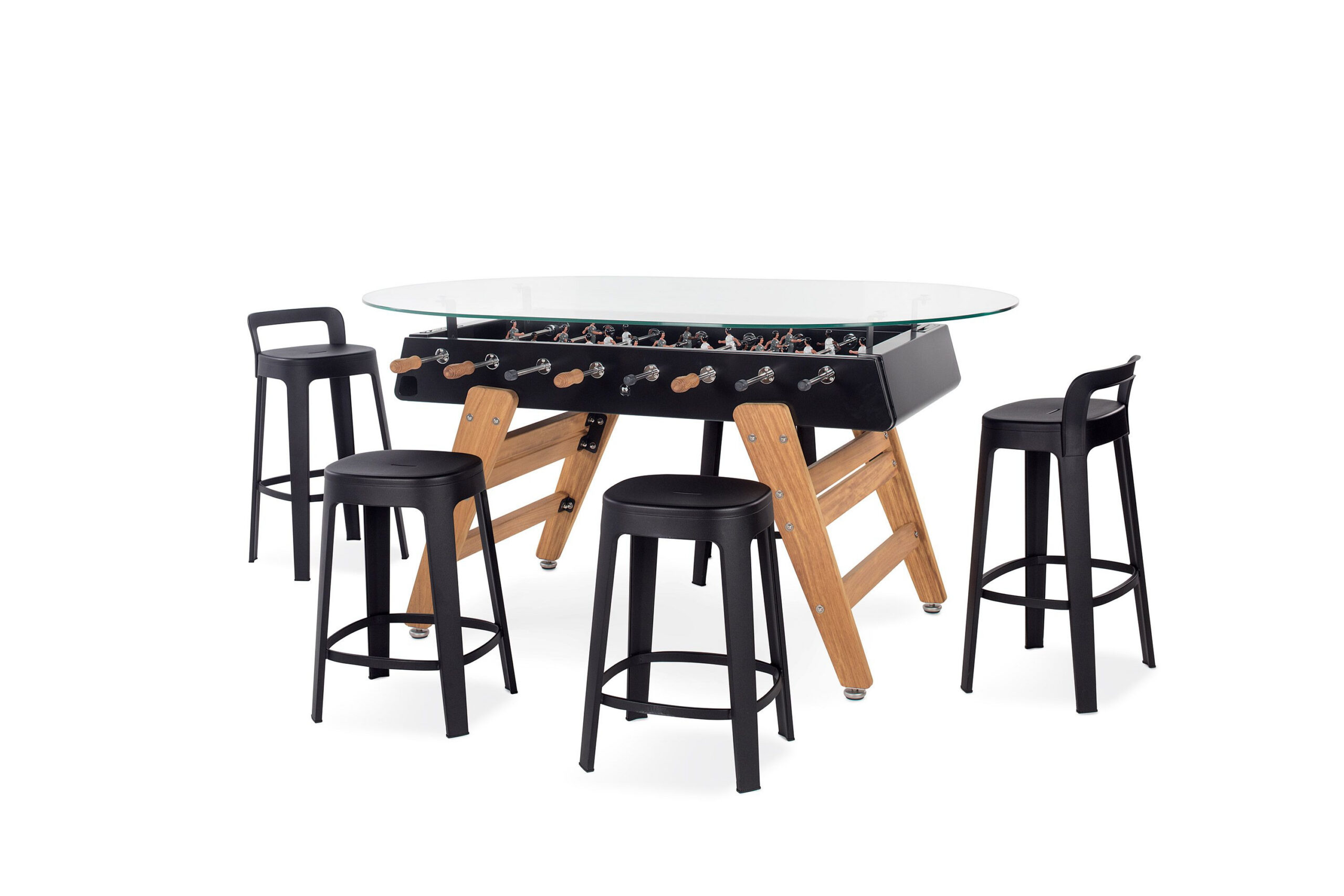 Table Baby foot ovale extérieur RS3 bois par José André et Rafael Rodriguez x RS Barcelona Table Baby foot ovale extérieur RS3 bois par José André et Rafael Rodriguez x RS Barcelona