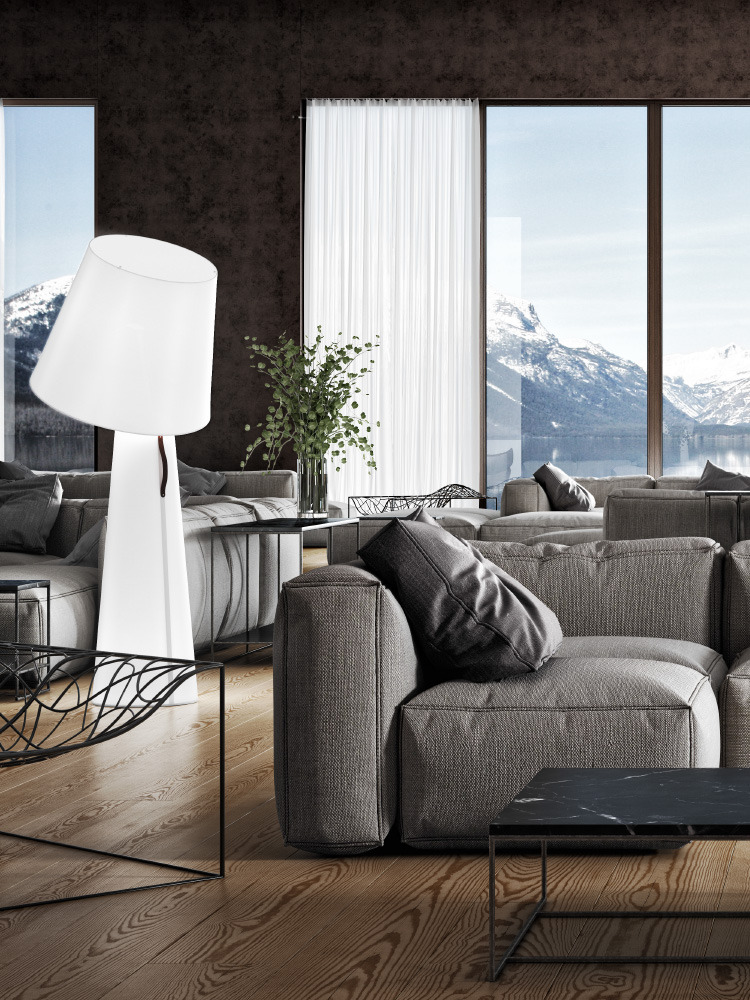 Lampadaire Big Brother par Oriol Llahona x Alma Light Lampadaire Big Brother par Oriol Llahona x Alma Light