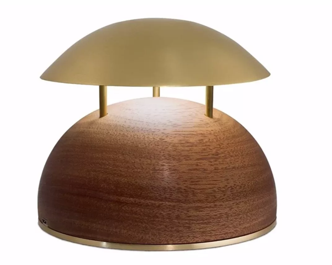Baladeuse d'extérieur Bell en Bois par Cristian Cubina x Alma Light