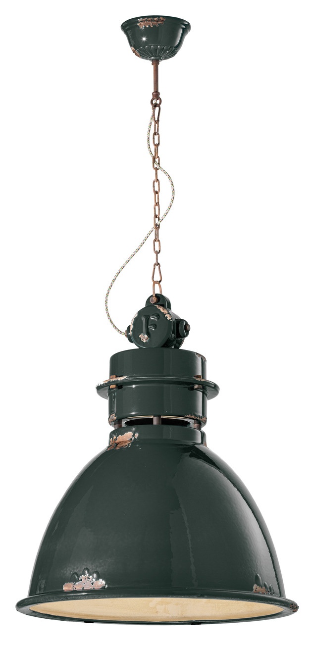 Suspension Industrial en céramique en dix coloris par Ferroluce Suspension Industrial en céramique en dix coloris par Ferroluce