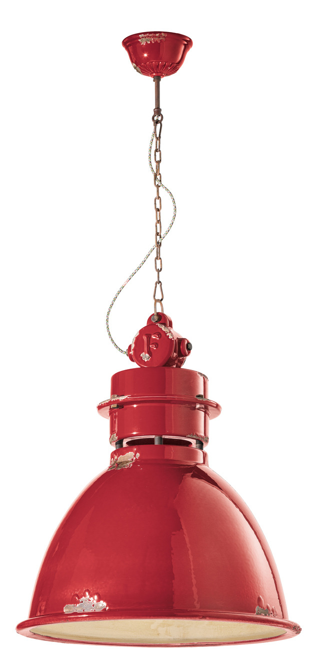 Suspension Industrial en céramique en dix coloris par Ferroluce Suspension Industrial en céramique en dix coloris par Ferroluce