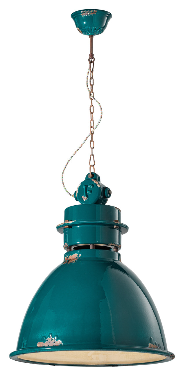 Suspension Industrial en céramique en dix coloris par Ferroluce Suspension Industrial en céramique en dix coloris par Ferroluce