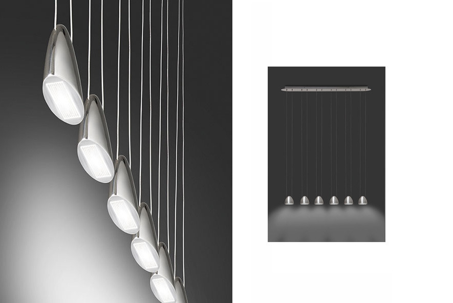 Suspension Led Oval par Cristian Cubina x Alma Light Suspension Led Oval par Cristian Cubina x Alma Light